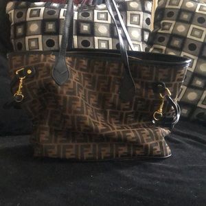 Dark brown Fendi Roma bag